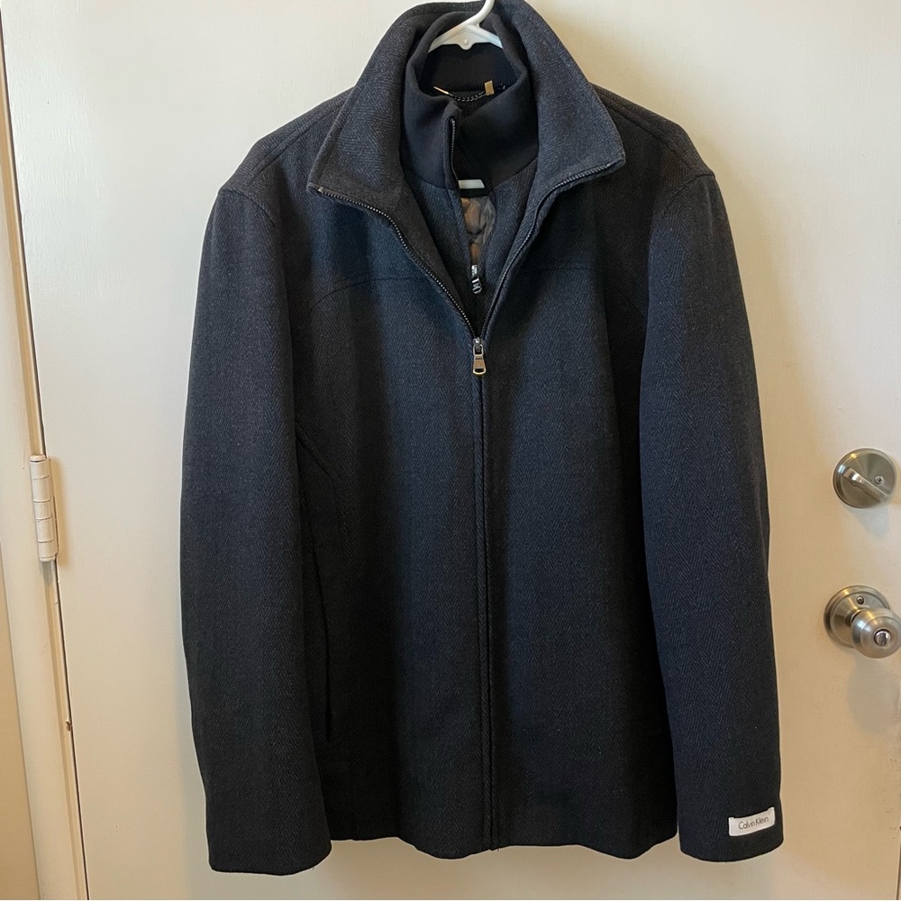 SOLD Calvin Klein Men's Wool Gray Coat